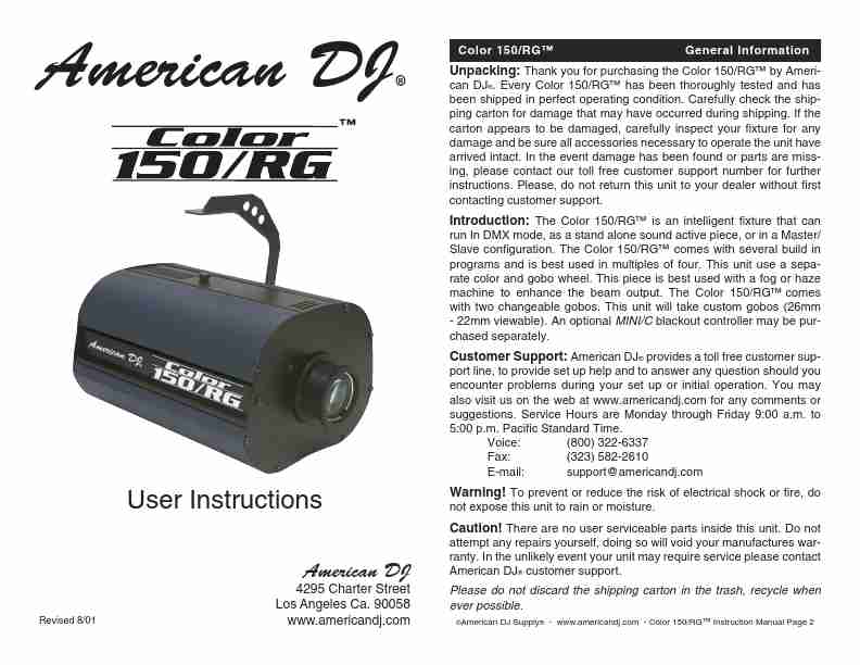 American DJ DJ Equipment 150RG-page_pdf